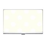 Polka Dots - White on Ivory Business Card Holder