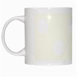 Polka Dots - White on Ivory White Mug