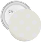 Polka Dots - White on Ivory 3  Button