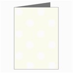 Polka Dots - White on Ivory Greeting Cards (Pkg of 8)