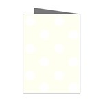Polka Dots - White on Ivory Mini Greeting Cards (Pkg of 8)