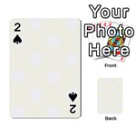 Polka Dots - White on Ivory Playing Cards 54 Designs