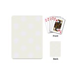 Polka Dots - White on Ivory Playing Cards (Mini)