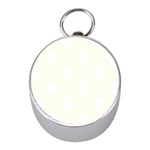Polka Dots - White on Ivory Silver Compass (Mini)