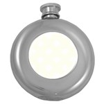 Polka Dots - White on Ivory Hip Flask (5 oz)