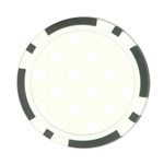 Polka Dots - White on Ivory Poker Chip Card Guard (10 pack)