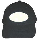 Polka Dots - White on Ivory Black Cap