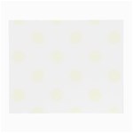 Polka Dots - Ivory on White Small Glasses Cloth (2 Sides)