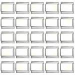 Polka Dots - Ivory on White 9mm Italian Charm (25 pack)