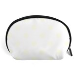 Polka Dots - Ivory on White Accessory Pouch (Large)