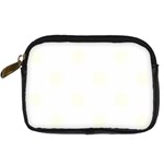 Polka Dots - Ivory on White Digital Camera Leather Case