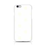 Polka Dots - Ivory on White Apple iPhone 6/6S Silicone Case (Transparent)