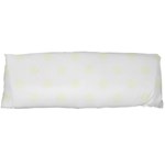 Polka Dots - Ivory on White Body Pillow Case (Dakimakura) (One Side)