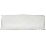 Polka Dots - Ivory on White Body Pillow Case Dakimakura (Two Sides)