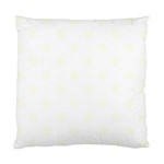 Polka Dots - Ivory on White Standard Cushion Case (One Side)