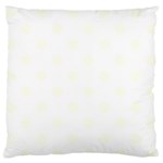 Polka Dots - Ivory on White Large Flano Cushion Case (Two Sides)