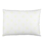 Polka Dots - Ivory on White Pillow Case (Two Sides)