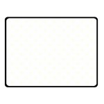 Polka Dots - Ivory on White Fleece Blanket (Small) (One Side)
