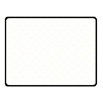 Polka Dots - Ivory on White Double Sided Fleece Blanket (Small) (Two Sides)
