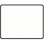 Polka Dots - Ivory on White Double Sided Fleece Blanket (Medium) (Two Sides)