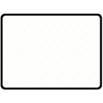 Polka Dots - Ivory on White Double Sided Fleece Blanket (Large) (Two Sides)