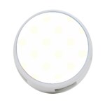 Polka Dots - Ivory on White 4-Port USB Hub (One Side)