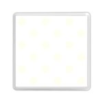 Polka Dots - Ivory on White Memory Card Reader with Storage (Square)