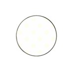 Polka Dots - Ivory on White Hat Clip Ball Marker (4 pack)