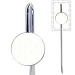 Polka Dots - Ivory on White Book Mark