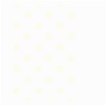 Polka Dots - Ivory on White Large Garden Flag (Two Sides)