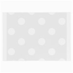 Polka Dots - White on White Smoke Large Glasses Cloth