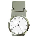 Polka Dots - White on White Smoke Money Clip Watch
