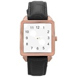 Polka Dots - White on White Smoke Rose Gold Leather Watch