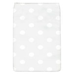 Polka Dots - White on White Smoke Removable Flap Cover (S)
