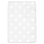 Polka Dots - White on White Smoke Removable Flap Cover (L)