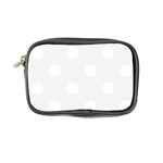 Polka Dots - White on White Smoke Coin Purse