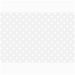 Polka Dots - White on White Smoke Collage 12  x 18 