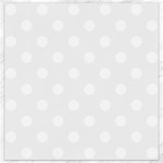 Polka Dots - White on White Smoke Canvas 12  x 12 