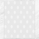 Polka Dots - White on White Smoke Canvas 16  x 20 