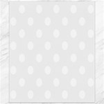 Polka Dots - White on White Smoke Canvas 20  x 24 