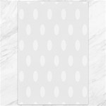 Polka Dots - White on White Smoke Canvas 20  x 30 