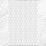 Polka Dots - White on White Smoke Canvas 24  x 36 
