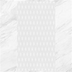 Polka Dots - White on White Smoke Canvas 40  x 72 