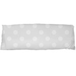 Polka Dots - White on White Smoke Body Pillow Case (Dakimakura) (One Side)