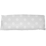 Polka Dots - White on White Smoke Body Pillow Case Dakimakura (Two Sides)