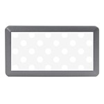 Polka Dots - White on White Smoke Memory Card Reader (Mini)