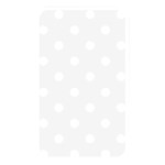 Polka Dots - White on White Smoke Memory Card Reader (Rectangular)