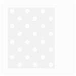 Polka Dots - White on White Smoke Small Garden Flag (Two Sides)