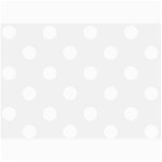 Polka Dots - White on White Smoke 5  x 7  Photo Cards