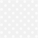 Polka Dots - White on White Smoke ScrapBook Page 8  x 8 